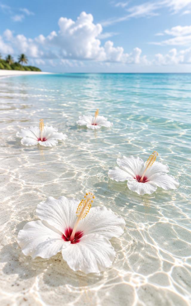 White hibiscus